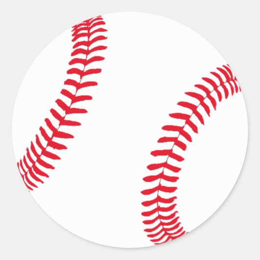 Sticker Rond Engin de baseball (Devant)
