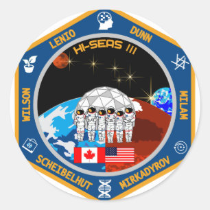 Sticker Rond Engin HI-SEAS Mission III