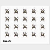 Sticker Rond Engin mineur (Feuille)