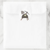 Sticker Rond Engin mineur (Sac)