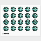 Sticker Rond Engin ShatterLinez 53 (Feuille)