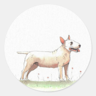 Sticker Rond English Bull Terrier