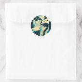 STICKER ROND ENIGME BLEUE (Sac)