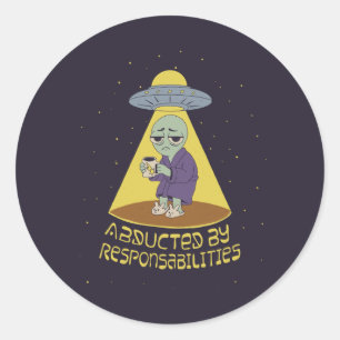 Sticker Rond Enlevé par des responsabilités