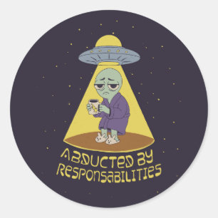Sticker Rond Enlevé par des responsabilités