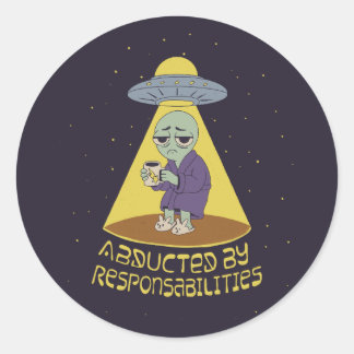Sticker Rond Enlevé par des responsabilités