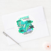 Sticker Rond Enneagram Type 7 - Je Suis L'Enthousiaste (Enveloppe)