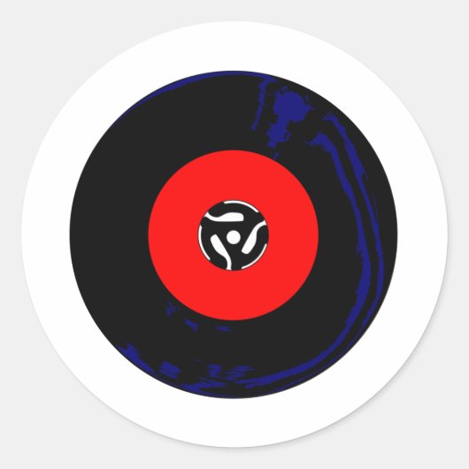 Sticker Rond Enregistrement unique à 45 tr/min (Devant)