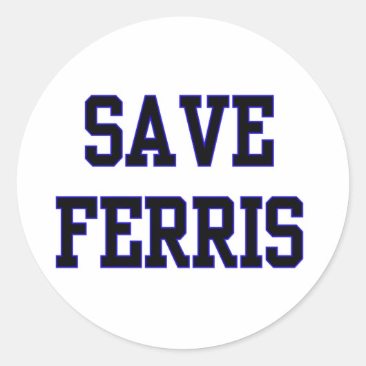 Sticker Rond Enregistrer Ferris (Devant)