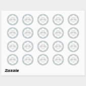 Sticker Rond enregistrer la date (Feuille)