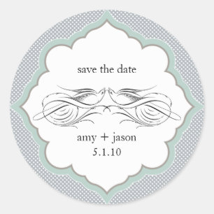 Sticker Rond enregistrer la date
