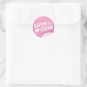 Sticker Rond enregistrer la date (Sac)