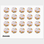 Sticker Rond ・ Enregistrer l'autocollant de date (Feuille)