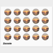 Sticker Rond Enregistrer l'autocollant Personnaliser date (Feuille)