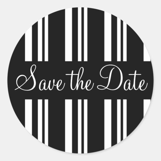 Sticker Rond Enregistrer le sceau de l'enveloppe des bandes de  (Devant)