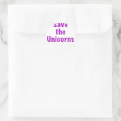 Sticker Rond Enregistrer les licornes (Sac)