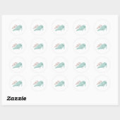 Sticker Rond Enregistrer Les Manatees (Feuille)
