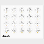 Sticker Rond Enregistrer les scellés d'enveloppe de date avec c (Feuille)