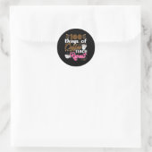 Sticker Rond Enseignant 100 jours de café Teach Repeat (Sac)