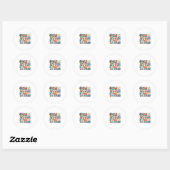 Sticker Rond Enseignant Art de première année Enseignant (Feuille)