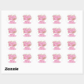 Sticker Rond Enseignant de danse mignonne (Feuille)