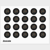 Sticker Rond Enseignant de l'éducation spéciale Enseignant insp (Feuille)