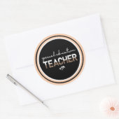 Sticker Rond Enseignant de l'enseignement spécial SPED (Enveloppe)