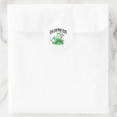 Sticker Rond Enseignant de science amusant Oh Chemistree Chri (Sac)
