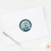 Sticker Rond Enseignant ESL Rainbow Retour à l'équipe d'école E (Enveloppe)