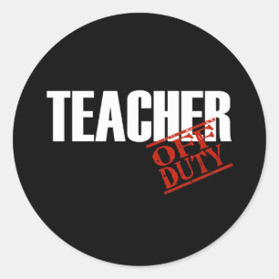 STICKER ROND ENSEIGNANT HORS FONCTIONNEMENT