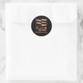 Sticker Rond Enseignant Math Nous pouvons être différents Noir  (Sac)