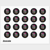 Sticker Rond Enseignant Mon Coeur Appartient Aux Enfants (Feuille)