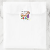 Sticker Rond Enseignant pour enfants et femmes 100 jours (Sac)