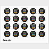 Sticker Rond Enseignant Survécu 100 Jours De Moi Enseignant Fun (Feuille)