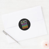 Sticker Rond Enseignant Survécu 100 Jours De Moi Enseignant Fun (Enveloppe)