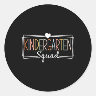 Sticker Rond Enseignants de l'équipe de maternelle Enfants jard