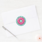 Sticker Rond Enseignants en Merci DONUT (Enveloppe)