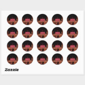 Sticker Rond Enseigne de Reno (Feuille)