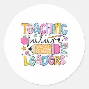 Sticker Rond Enseignement des futurs leaders Retour à l'école G