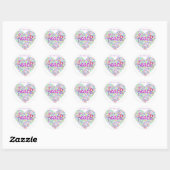 Sticker Rond Enseigner le coeur de la paix Thunder_Cove (Feuille)
