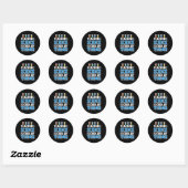 Sticker Rond Enseigner les sciences est définitivement ma chose (Feuille)