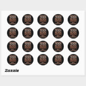 Sticker Rond Enseigner l'histoire des Noirs Mois Africain-Améri (Feuille)
