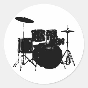 Sticker Rond Ensemble à tambour