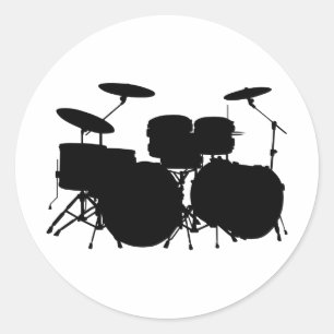Sticker Rond Ensemble à tambour