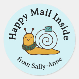 Sticker Rond Ensemble d'autocollants pour enveloppes Snail Mail