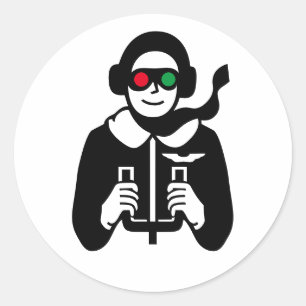 Sticker Rond Ensemble d'autocollants ronds "Pilote's Delight"