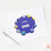 Sticker Rond Ensemble de cliparts de cercle spatial (Enveloppe)