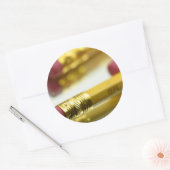 Sticker Rond Ensemble De Crayons (Enveloppe)