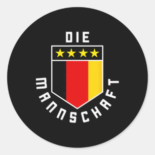Sticker Rond Ensemble de maillot de football à drapeau national