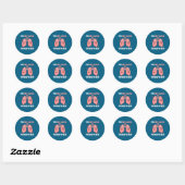 Sticker Rond Ensemble heureux couple saint-valentin (Feuille)
